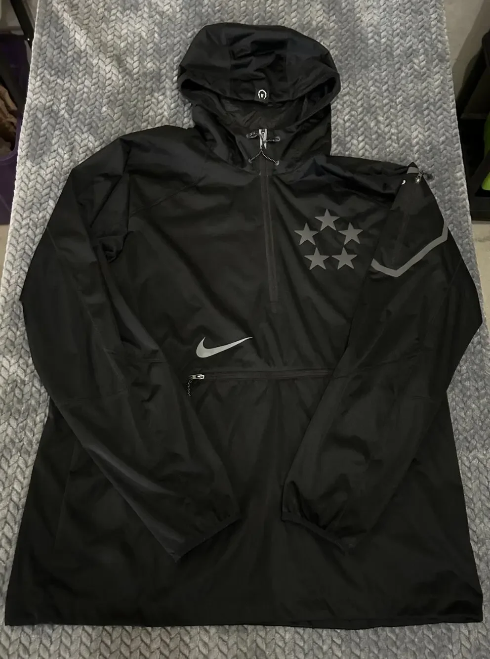 Nike Field General Fly Rush 1/2 Zip Pullover Jacket Mens Large Athletic